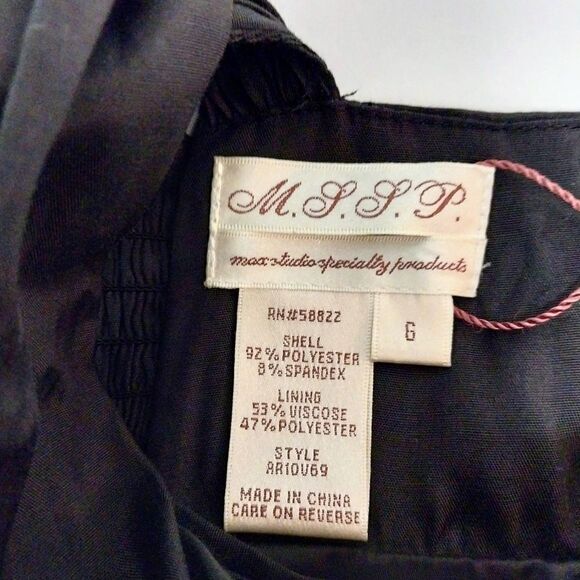 M.S.S.P Cocktail Dress NWT Size 6 Black Whimsigoth Romantic Feminine Dramatic - Picture 3 of 11